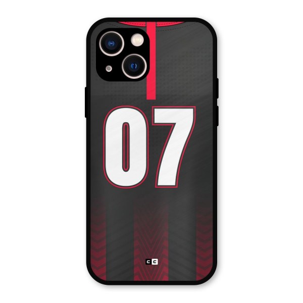Jersy No 7 Metal Back Case for iPhone 13