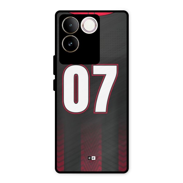 Jersy No 7 Metal Back Case for iQOO Z7 Pro
