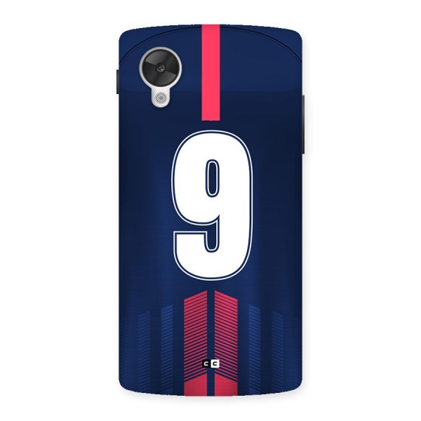 Jersy No 9 Back Case for Google Nexus 5