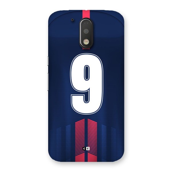 Jersy No 9 Back Case for Moto G4 Plus