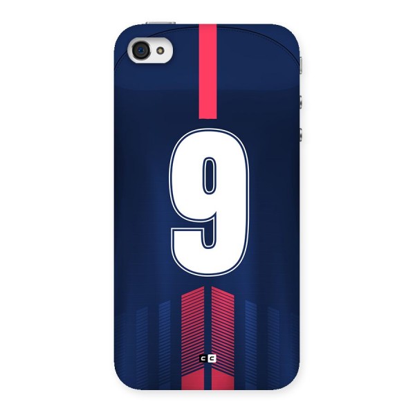 Jersy No 9 Back Case for iPhone 4 4s