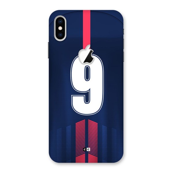 Jersy No 9 Back Case for iPhone XS Max Apple Cut