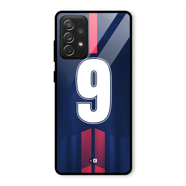 Jersy No 9 Glass Back Case for Galaxy A72