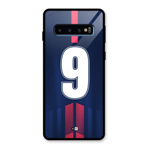 Jersy No 9 Glass Back Case for Galaxy S10