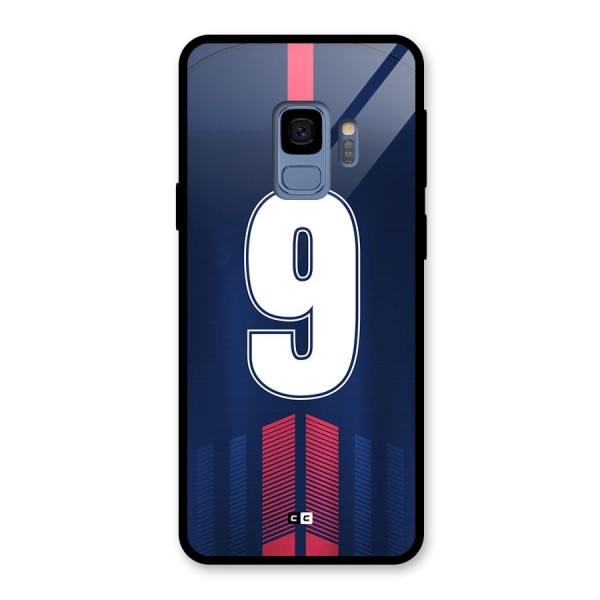 Jersy No 9 Glass Back Case for Galaxy S9