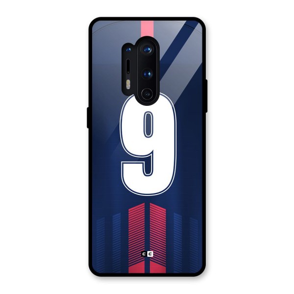 Jersy No 9 Glass Back Case for OnePlus 8 Pro