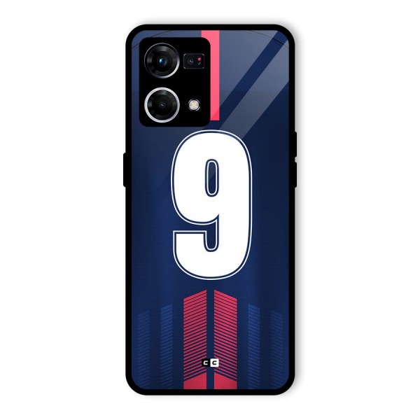 Jersy No 9 Glass Back Case for Oppo F21 Pro 4G