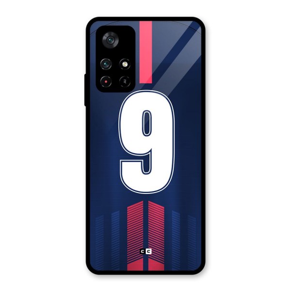 Jersy No 9 Glass Back Case for Poco M4 Pro 5G