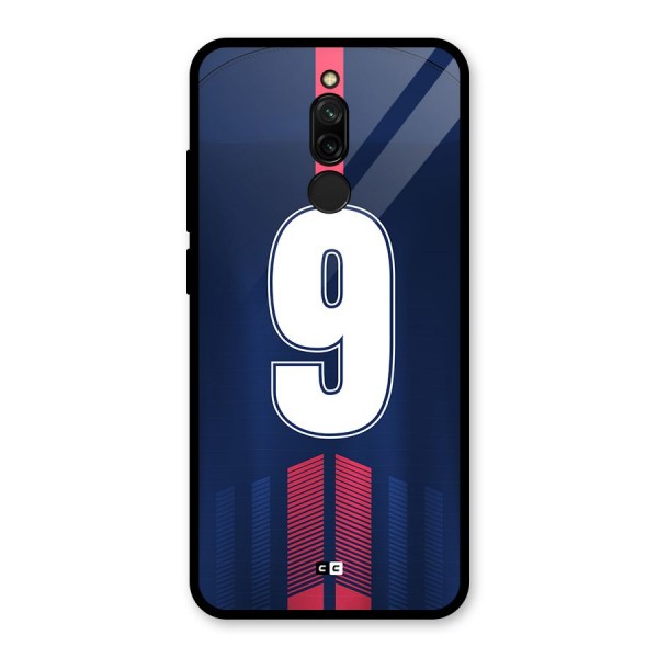 Jersy No 9 Glass Back Case for Redmi 8
