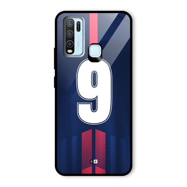 Jersy No 9 Glass Back Case for Vivo Y50