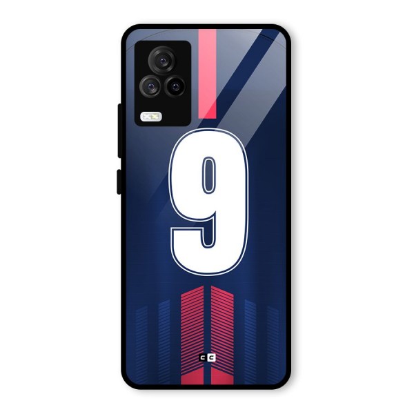 Jersy No 9 Glass Back Case for Vivo iQOO 7 Legend 5G