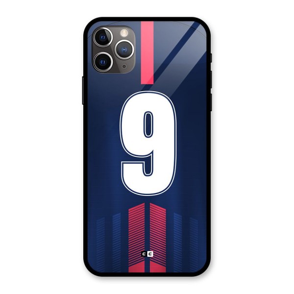 Jersy No 9 Glass Back Case for iPhone 11 Pro Max