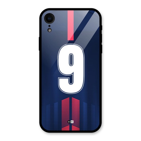 Jersy No 9 Glass Back Case for iPhone XR