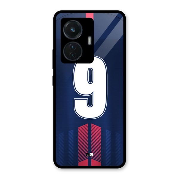 Jersy No 9 Glass Back Case for iQOO Z6 44W
