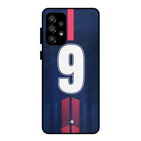 Jersy No 9 Metal Back Case for Galaxy A73 5G