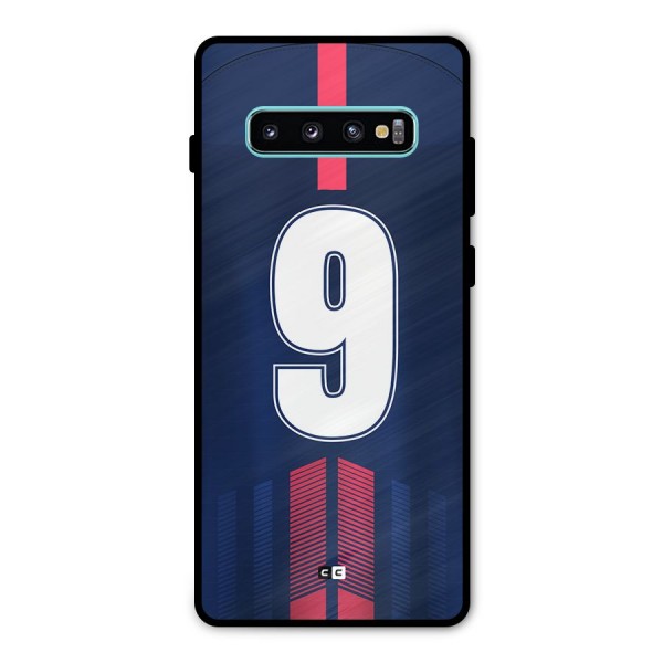 Jersy No 9 Metal Back Case for Galaxy S10 Plus