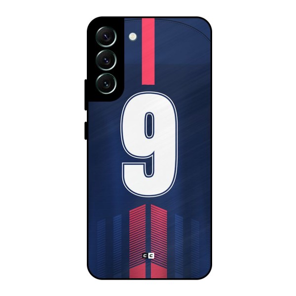 Jersy No 9 Metal Back Case for Galaxy S22 Plus 5G