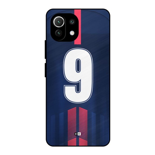 Jersy No 9 Metal Back Case for Mi 11 Lite