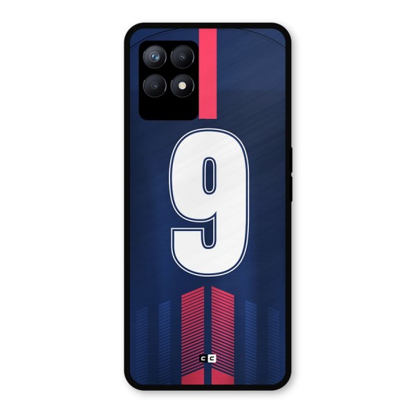 Jersy No 9 Metal Back Case for Realme Narzo 50