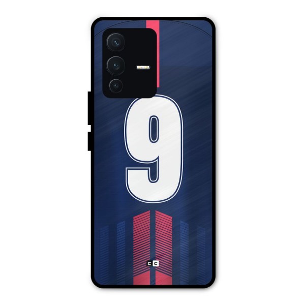Jersy No 9 Metal Back Case for Vivo V23 Pro