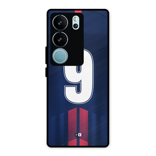 Jersy No 9 Metal Back Case for Vivo V29