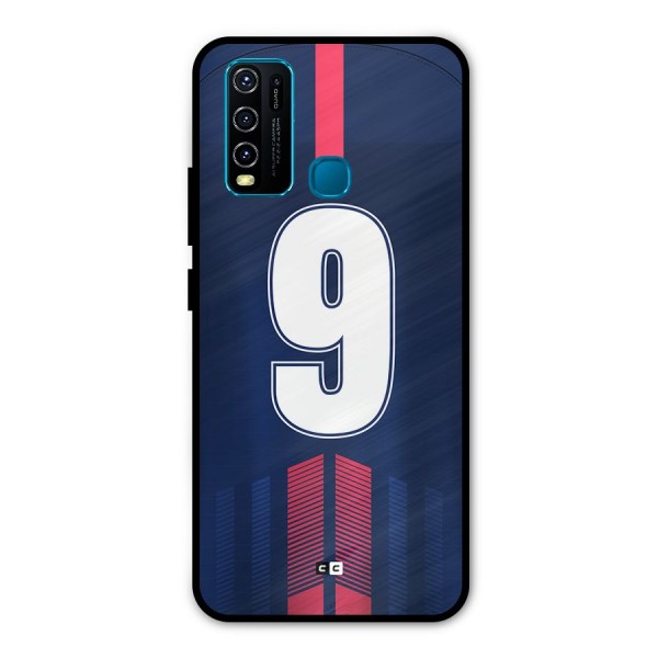 Jersy No 9 Metal Back Case for Vivo Y50
