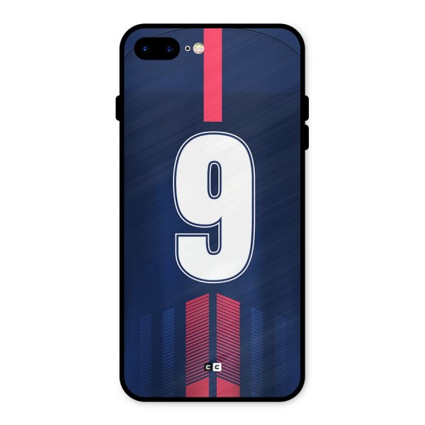 Jersy No 9 Metal Back Case for iPhone 8 Plus
