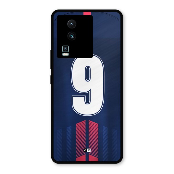 Jersy No 9 Metal Back Case for iQOO Neo 7