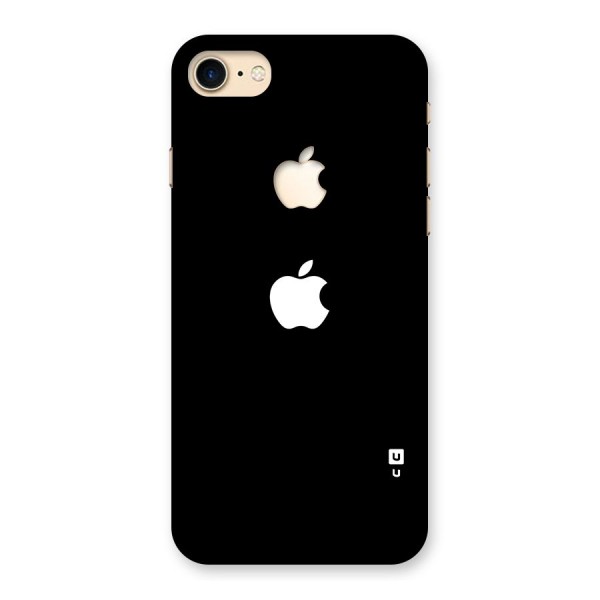 Jet Black Apple Special Back Case for iPhone 7 Apple Cut
