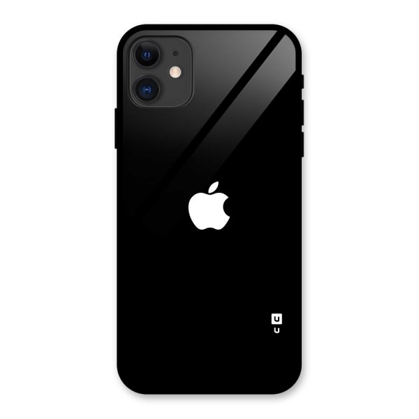 Jet Black Apple Special Glass Back Case for iPhone 11