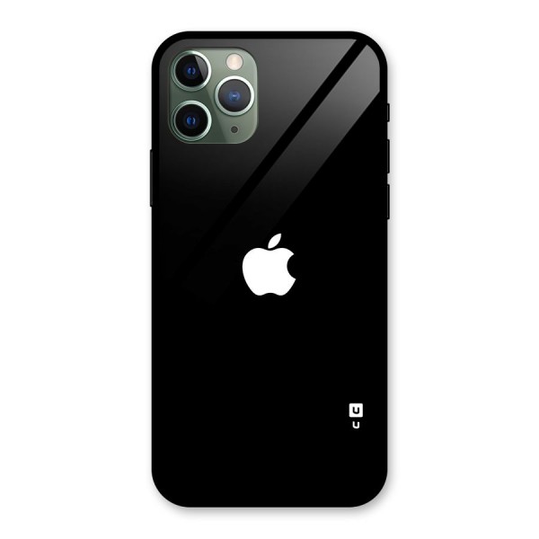 Jet Black Apple Special Glass Back Case for iPhone 11 Pro