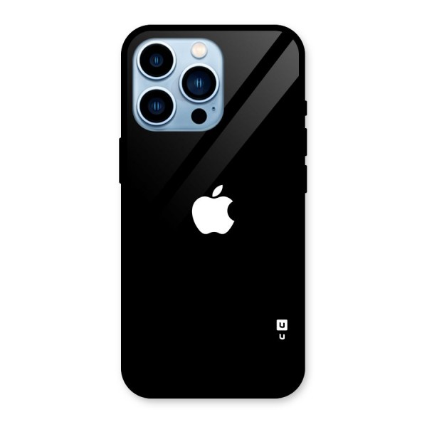 Jet Black Apple Special Glass Back Case for iPhone 13 Pro