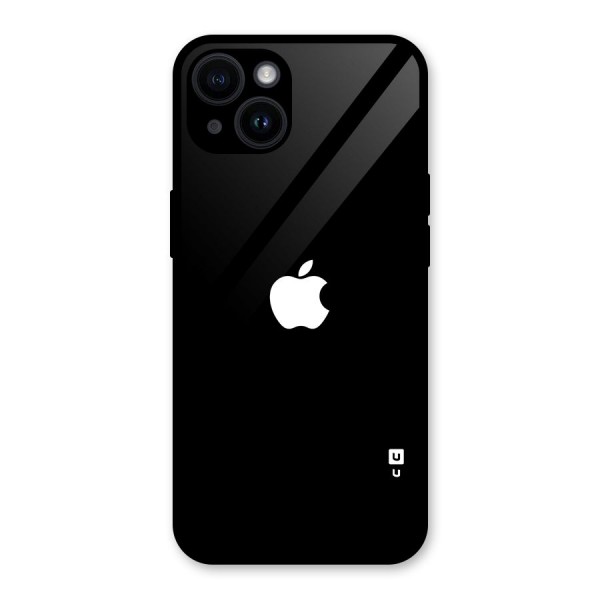 Jet Black Apple Special Glass Back Case for iPhone 14
