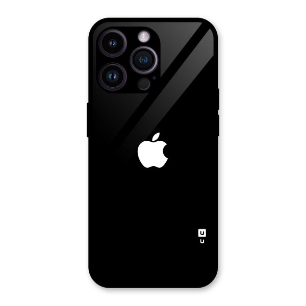 Jet Black Apple Special Glass Back Case for iPhone 14 Pro Max