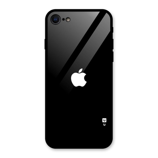 Jet Black Apple Special Glass Back Case for iPhone SE 2020