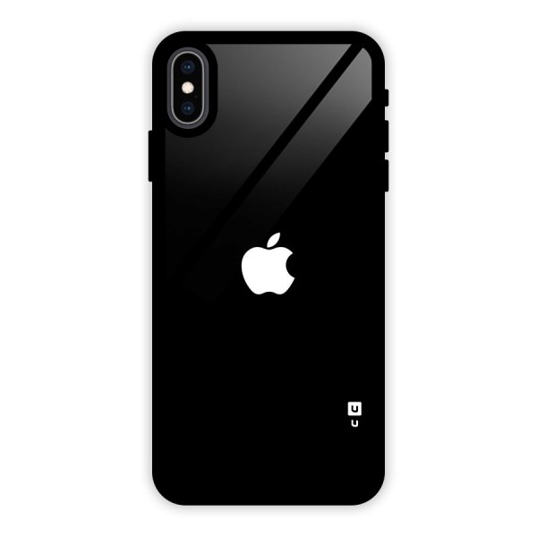 Jet Black Apple Special Glass Back Case for iPhone XS Max