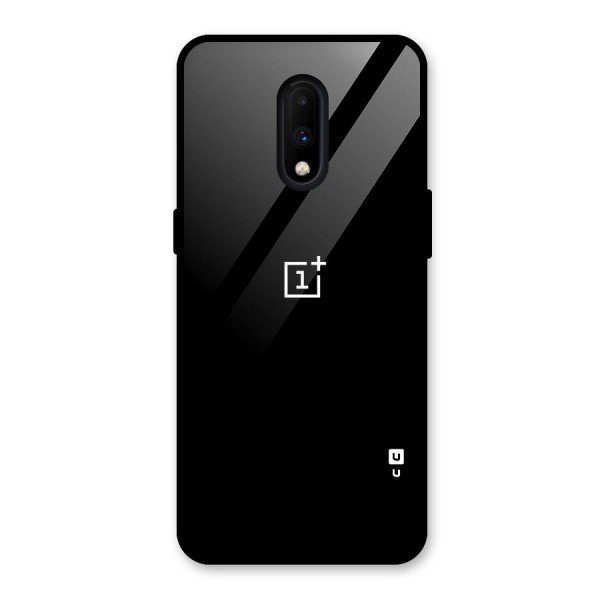 Jet Black OnePlus Special Glass Back Case for OnePlus 7