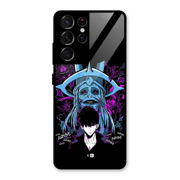 Jinwoo Arise Glass Back Case for Galaxy S21 Ultra 5G