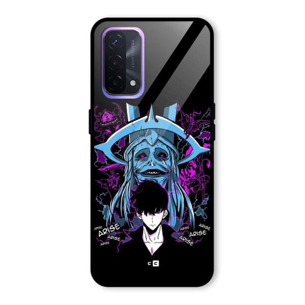 Jinwoo Arise Glass Back Case for Oppo A74 5G