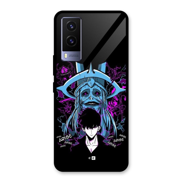 Jinwoo Arise Glass Back Case for Vivo V21e 5G