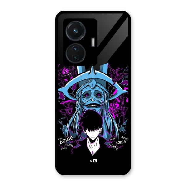 Jinwoo Arise Glass Back Case for iQOO Z6 44W