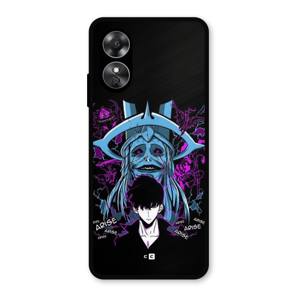 Jinwoo Arise Metal Back Case for Oppo A17