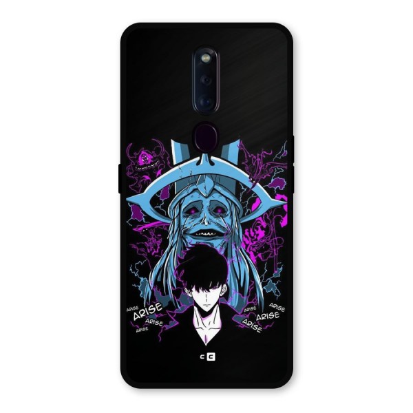 Jinwoo Arise Metal Back Case for Oppo F11 Pro