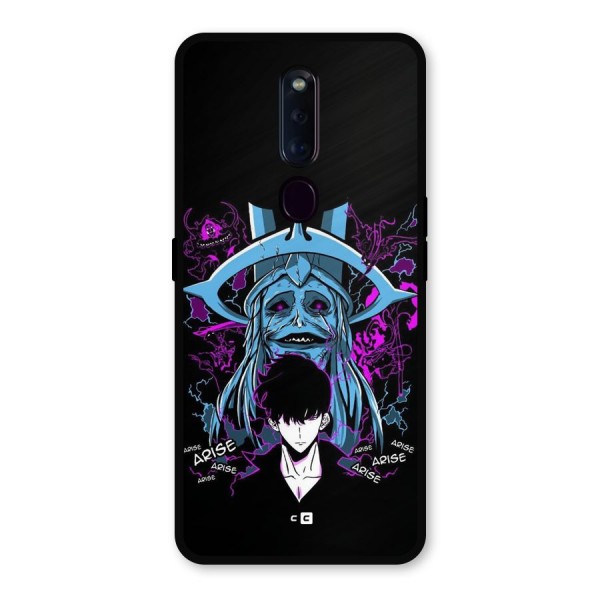 Jinwoo Arise Metal Back Case for Oppo F11 Pro