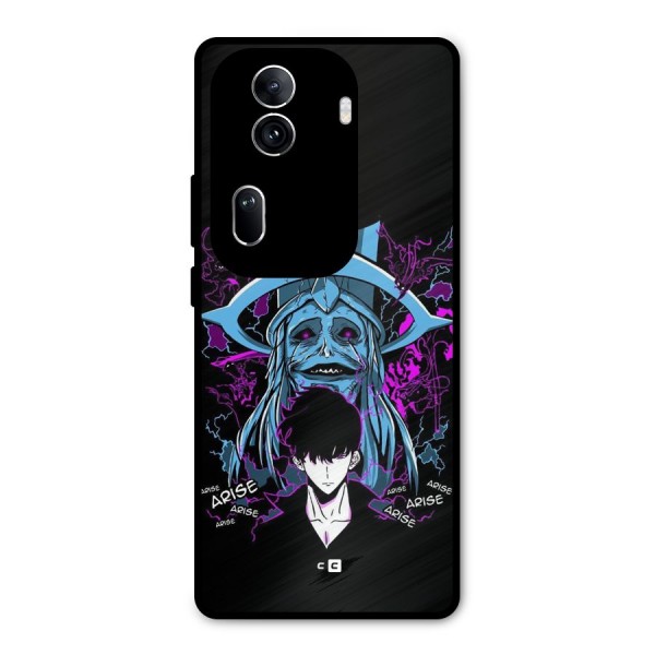 Jinwoo Arise Metal Back Case for Oppo Reno11 Pro 5G