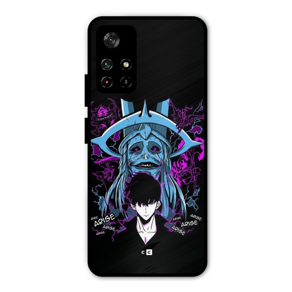 Jinwoo Arise Metal Back Case for Poco M4 Pro 5G