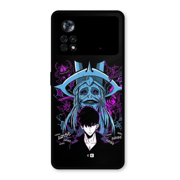 Jinwoo Arise Metal Back Case for Poco X4 Pro 5G