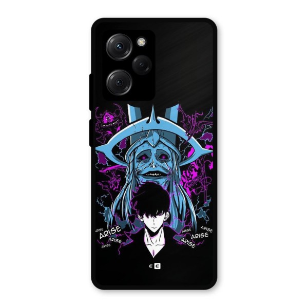 Jinwoo Arise Metal Back Case for Poco X5 Pro
