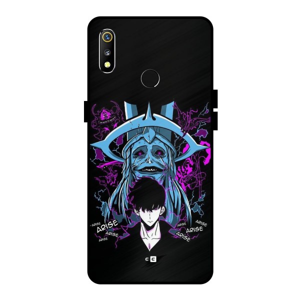 Jinwoo Arise Metal Back Case for Realme 3