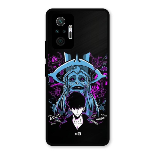 Jinwoo Arise Metal Back Case for Redmi Note 10 Pro